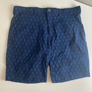Eddie Bauer Travex Guide‎ Pro Mens Shorts Size 38 Blue Pattern Outdoor 9” Hike